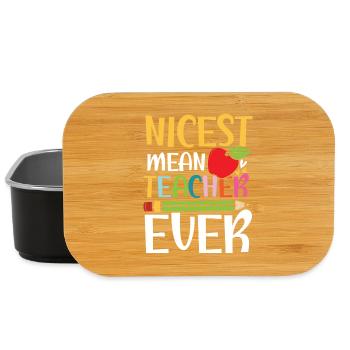 nicest mean teacher ever - Lunch Box - Schwarz - Vorne