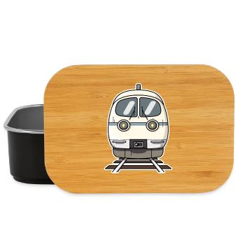 Zug Cartoon Stil - Lunch Box - Schwarz - Vorne
