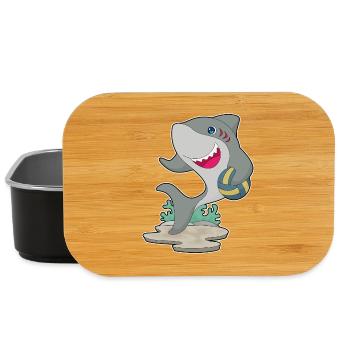 Hai Volleyballspieler Volleyball - Lunch Box - Schwarz - Vorne