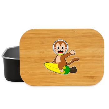 Affe Banane  - Lunch Box - Schwarz - Vorne