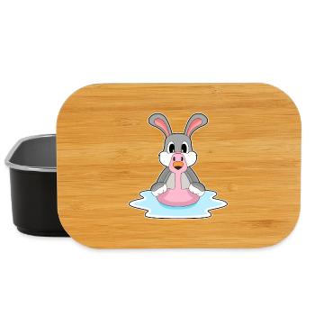 Rabbit Flamingo - Lunch Box - black - Front
