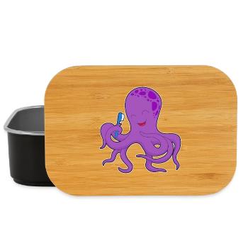Octopus Toothbrush - Lunch Box - black - Front