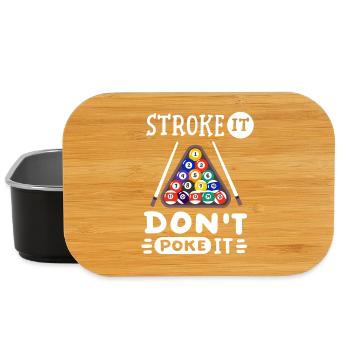 Billardspieler Billard - Lunch Box - Schwarz - Vorne
