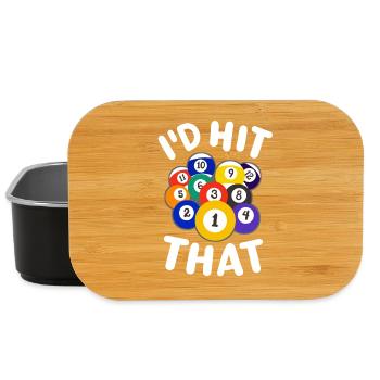 Pool-Spieler Billardkugeln - Lunch Box - Schwarz - Vorne
