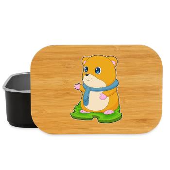 Écharpe d’hiver pour hamster - Boîte à goûter - noir - Devant