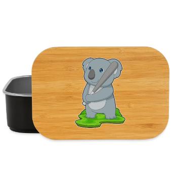 Koala Baseball Baseball Bat - Lunch Box - black - Front