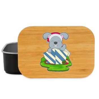 Forfait de Noël Lapin - Boîte à goûter - noir - Devant