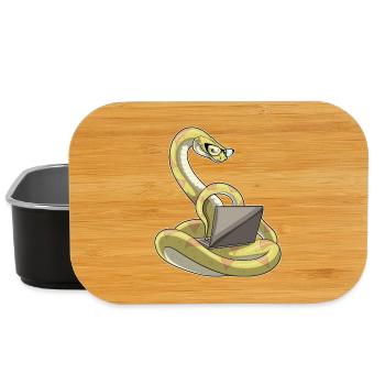 Schlange Laptop - Lunch Box - Schwarz - Vorne