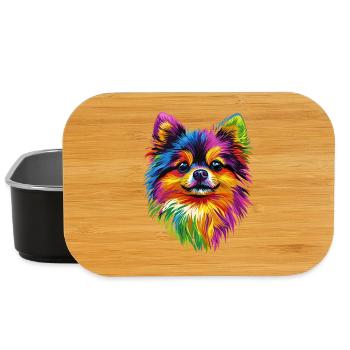 Pomeranian Pomeranian Pom Sweet German Spitz - Lunch Box - black - Front
