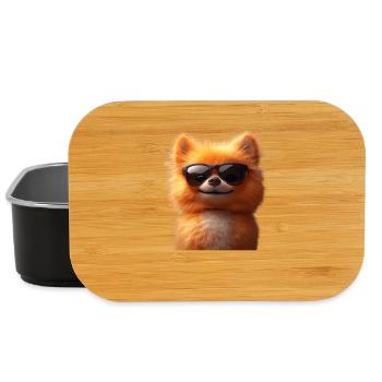 Pomeranian Pomeranian Pom Sweet German Spitz - Lunch Box - black - Front