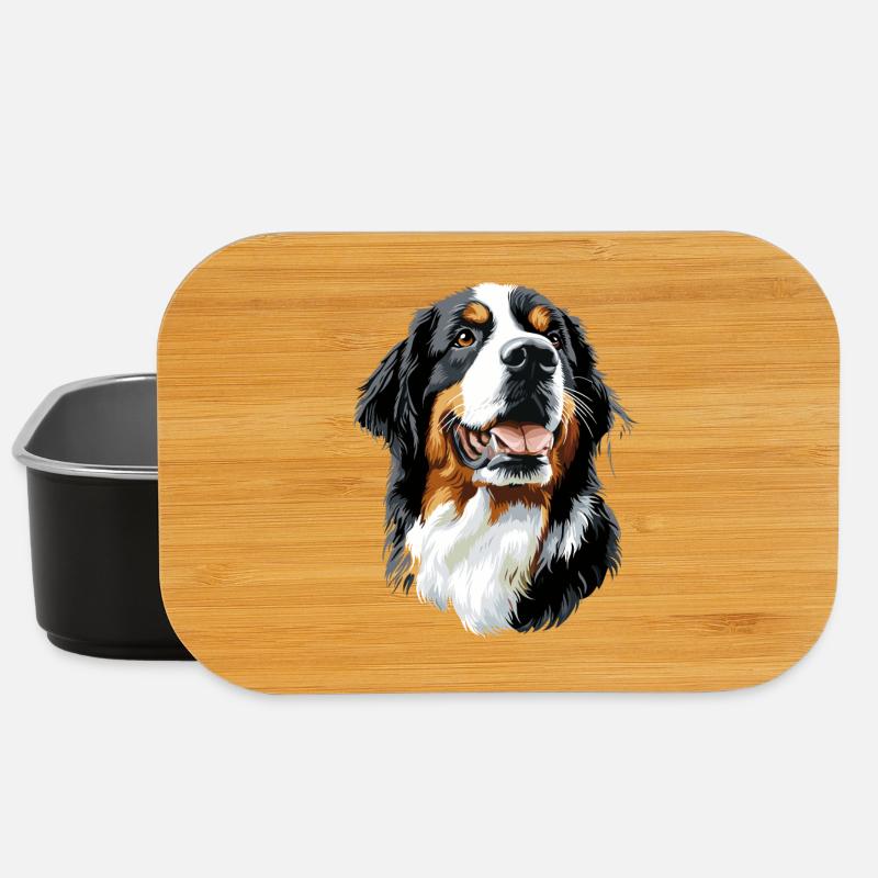 Berner Sennenhund Süße Hunde Schweizer Sennenhunde - Lunch Box - Schwarz
