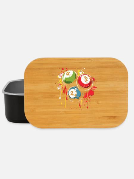 Billardkugeln Streetart - Lunch Box - Schwarz