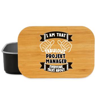 Project Manager Funny Saying Gift - Lunch Box - black - Front