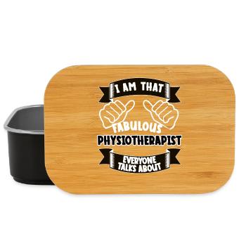 Physiotherapist Funny Saying Gift - Lunch Box - black - Front