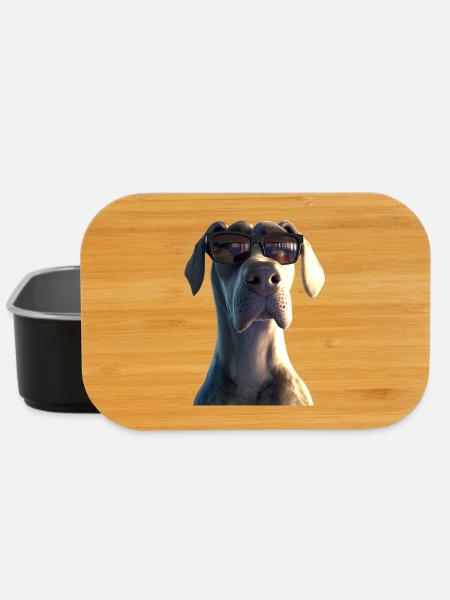 Deutsche Dogge Hatzrüde Saupacker Große Doggen - Lunch Box - Schwarz