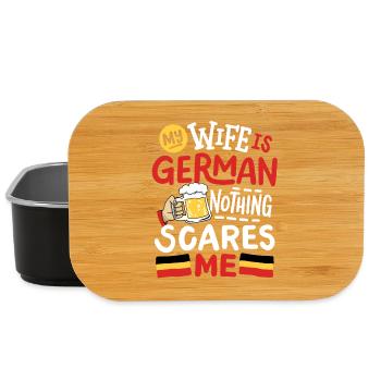 Deutsche Ehefrau Deutschland - Lunch Box - Schwarz - Vorne