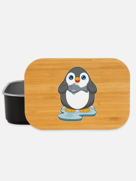 Pinguin Fisch - Lunch Box - Schwarz