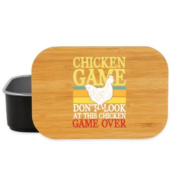 chicken game don t look at this chicken - Lunch Box - Schwarz - Vorne
