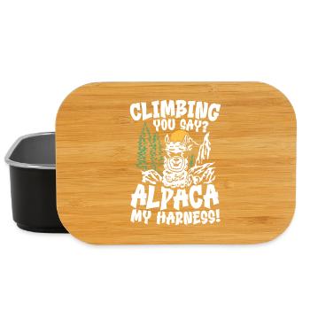 climbing you say alpaca my harness - Lunch Box - Schwarz - Vorne