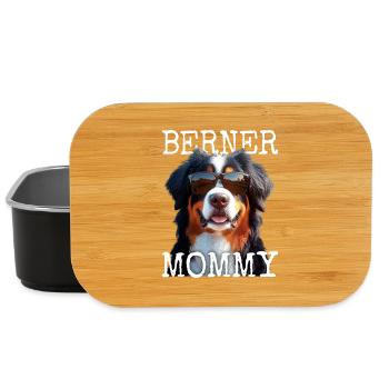 Bernese Mountain Dog Mom Mom Mother's Day Bernese Mommy - Lunch Box - black - Front