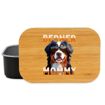 Bernese Mountain Dog Mom Mom Mother's Day Bernese Mommy - Lunch Box - black - Front