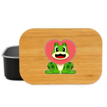 Frog Heart - Lunch Box - black - Front