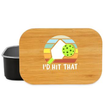 Pickleball-Spieler - Lunch Box - Schwarz - Vorne