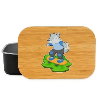 Wolf Skater Skateboard - Lunch Box - black - Front