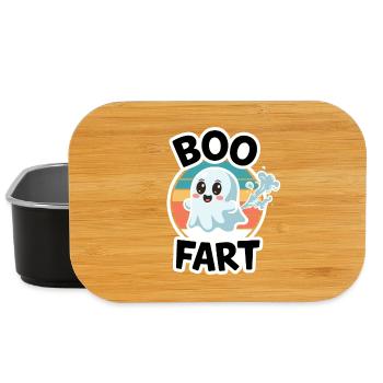 Pets de fantômes drôles – Halloween Fun - Boîte à goûter - noir - Devant