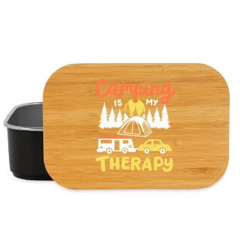 Camping Camper - Lunch Box - Schwarz - Vorne