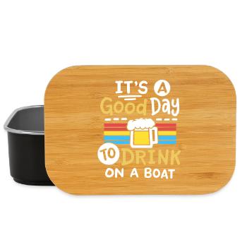 Boot Bier Trinken - Lunch Box - Schwarz - Vorne