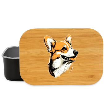 Corgi Welsh Corgi Cardigan Hund Süß Waliser Corgis - Lunch Box - Schwarz - Vorne