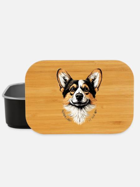 Corgi Welsh Corgi Cardigan Chien Mignon Welsh Corgi - Boîte à goûter - noir