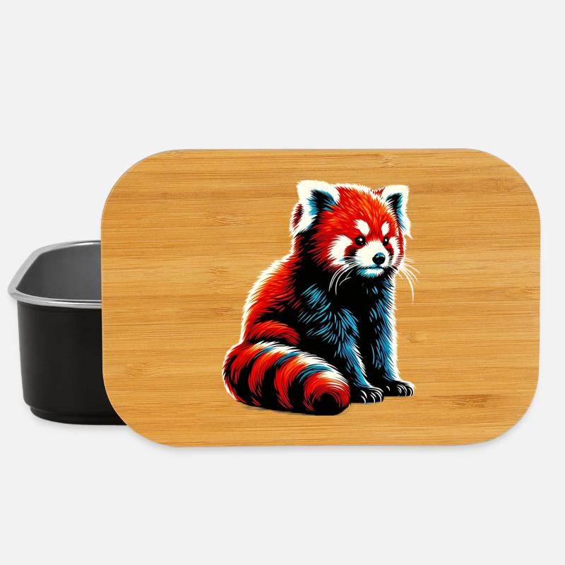 Red panda - Lunch Box - black