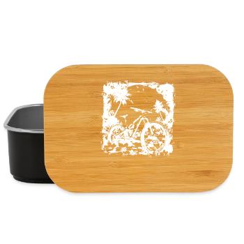 Mountain Biker Graphic - Lunch Box - black - Front