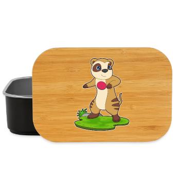 Meerkat Table Tennis Table Tennis Racket - Lunch Box - black - Front