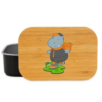 Hippopotamus Patins en ligne - Boîte à goûter - noir - Devant