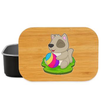 Dog Easter Easter Egg - Lunch Box - black - Front