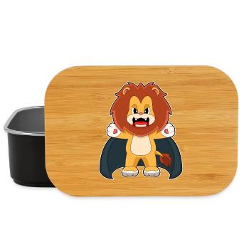 Lion Halloween Vampire - Lunch Box - black - Front