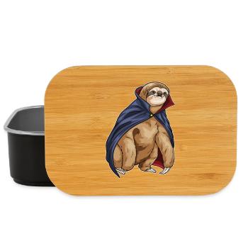 Sloth Halloween Vampire - Lunch Box - black - Front