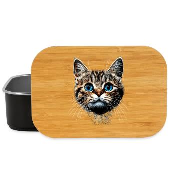 Katze Cat Mom Katzenmama Miau Ich Liebe Katzen - Lunch Box - Schwarz - Vorne