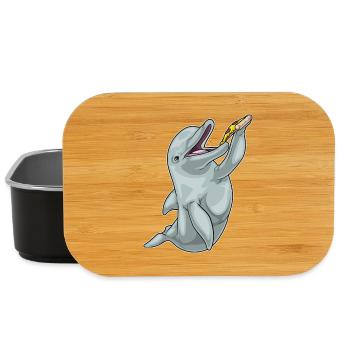 Dolphin Pizza - Lunch Box - black - Front
