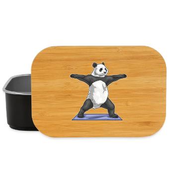 Panda Yoga Fitness Gymnastique - Boîte à goûter - noir - Devant