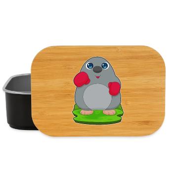 Maulwurf Boxer Boxhandschuhe Boxen - Lunch Box - Schwarz - Vorne