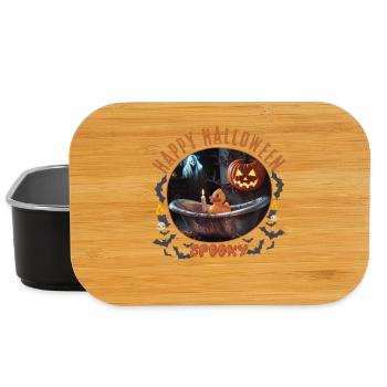 Spooky Halloween Bath Scene - Lunch Box - black - Front