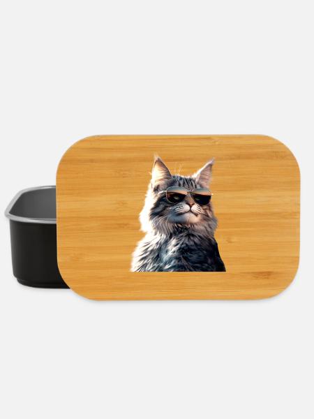 Maine Coon Cat Cat Mom Cat Maine Coon Cats - Lunch Box - black