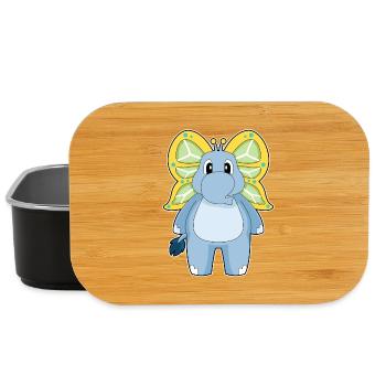 Elephant Butterfly - Lunch Box - black - Front