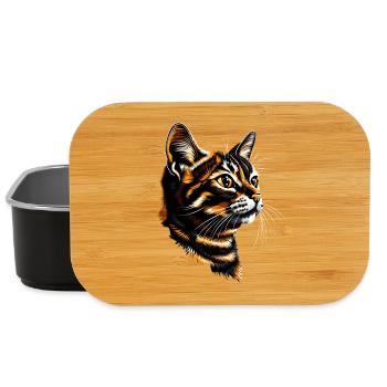 Bengal Katze Leopard Cat Leopardette Bengal Katzen - Lunch Box - Schwarz - Vorne