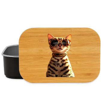 Bengal Katze Leopard Cat Leopardette Bengal Katzen - Lunch Box - Schwarz - Vorne