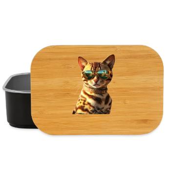 Bengal Katze Leopard Cat Leopardette Bengal Katzen - Lunch Box - Schwarz - Vorne